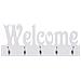 Lusso Casadino -  Appendiabiti A Muro Welcome Bianco 74x29,5 Cm - Foto miniatura 1