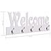 Lusso Casadino -  Appendiabiti A Muro Welcome Bianco 74x29,5 Cm - Foto miniatura 6