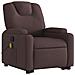 Lusso Casadino -  Poltrona Alzapersona Massaggi Reclinabile Marrone Scuro Tessuto - Foto miniatura 3