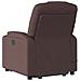 Lusso Casadino -  Poltrona Alzapersona Massaggi Reclinabile Marrone Scuro Tessuto - Foto miniatura 4