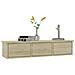 Scaffale Cassetti Parete Rovere Sonoma 88x26x18,5cm Multistrato - Foto miniatura 2