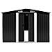 Casetta Da Giardino 257x580x181 Cm In Metallo Antracite - Foto miniatura 1