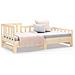 Dormeuse Estraibile 2x (90x200) Cm Legno Massello Di Pino - Foto miniatura 4