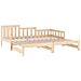 Dormeuse Estraibile 2x (90x200) Cm Legno Massello Di Pino - Foto miniatura 6