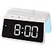 Sveglia Con Caricatore Wireless Qi 15w E Funzione Snooze, Modello Wcacq30wt, Bianco - Foto miniatura 2