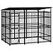 Gabbia per Cani da Esterno con Tetto in Acciaio 5,53 m² - Foto miniatura 1