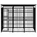 Gabbia per Cani da Esterno con Tetto in Acciaio 5,53 m² - Foto miniatura 2