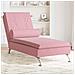 Chaise Longue Massaggi con Cuscino Rosa in Velluto - Foto miniatura 2
