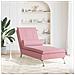Chaise Longue Massaggi con Cuscino Rosa in Velluto - Foto miniatura 3