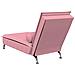 Chaise Longue Massaggi con Cuscino Rosa in Velluto - Foto miniatura 6