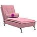Chaise Longue Massaggi con Cuscino Rosa in Velluto - Foto miniatura 7