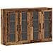 Armadi a Muro 2 pezzi Legno Vecchio 69.5x34x90 cm Legno Ingegnerizzato - Foto miniatura 1
