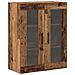 Armadi a Muro 2 pezzi Legno Vecchio 69.5x34x90 cm Legno Ingegnerizzato - Foto miniatura 7