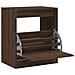 Scarpiera Rovere Marrone 60x42x69 cm in Legno Multistrato - Foto miniatura 1