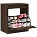 Scarpiera Rovere Marrone 60x42x69 cm in Legno Multistrato - Foto miniatura 2