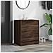 Scarpiera Rovere Marrone 60x42x69 cm in Legno Multistrato - Foto miniatura 3