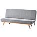 Divano Letto 2 Posti Kalfafel Tessuto Grigio - Foto miniatura 3