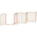 Cancello per Cani Pieghevole 6 Pannelli 300 cm Legno di Pioppo - Foto miniatura 4