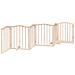 Cancello per Cani Pieghevole 6 Pannelli 300 cm Legno di Pioppo - Foto miniatura 6