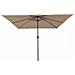 Ombrello da giardino Tortora e Nero 295 x 295 x 245 cm - Foto miniatura 2