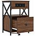Armadio da Notte con cassetto Rovere marrone 40 x 31 x 60 cm - Foto miniatura 5