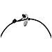 Collana Girocollo In Pelle Nera Con Mini Medaglie Argentate - Foto miniatura 4