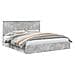 Letto con Contenitore con testiera Grigio cemento 180 x 200 cm - Foto miniatura 1