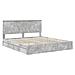 Letto con Contenitore con testiera Grigio cemento 180 x 200 cm - Foto miniatura 4