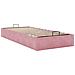 Struttura Letto Pouf Senza Materasso Rosa 80x200 cm Velluto - Foto miniatura 6
