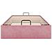 Struttura Letto Pouf Senza Materasso Rosa 80x200 cm Velluto - Foto miniatura 7