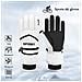 Guanti Da Sci Per Adulti - Impermeabili, Antivento, Touchscreen Per Ciclismo E Sport All'aperto White - Foto miniatura 2