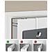 ORGANIZER RDH04G Tessuto non tessuto grigio da appendere 4 scomparti - Foto miniatura 3