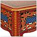 Comodino In Legno Verniciato Fatto A Mano Con 1 Cassetto Marrone 38x38x44,5 - Foto miniatura 5