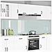 Rivestimento da Cucina 2 pcs Bianco 120 x 60 cm vetro temperato - Foto miniatura 2