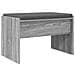 Panca per ingresso con cuscino Grigio Sonoma 63 x 38 x 40 cm - Foto miniatura 1