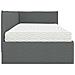 Struttura Letto Angolare con Materasso 2 pcs Grigio Velluto - Foto miniatura 8
