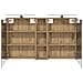 Set di Armadi da Bagno con lo scaffale 3 pcs 120 x 14,5 x 70 cm - Foto miniatura 7