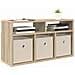 Lowboard con cassetto Rovere Sonoma 72 x 22,5 x 38 cm - Foto miniatura 2