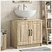 Armadio per Lavabo da Bagno UTRECHT Rovere Sonoma - Foto miniatura 2