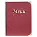porta menu' a5-18x25cm bordeaux in pvc basic con 4+2 buste fisse - Foto miniatura 1