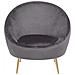 Sedia In Velluto Grigio Langa - Foto miniatura 16