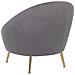 Sedia In Velluto Grigio Langa - Foto miniatura 18