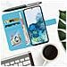 Custodia Samsung Galaxy S20 Portafoglio Supporto Video Cover Soft Touch Blu - Foto miniatura 9