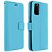 Custodia Samsung Galaxy S20 Portafoglio Supporto Video Cover Soft Touch Blu - Foto miniatura 10