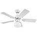 78704 Ventilatore Da Soffitto Princess Radiance Ii 90 Cm Bianco Per Interni, Kit Di Luce Con Cupola Di Vetro Smerigliato Opale. - Foto miniatura 1