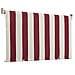 Tenda Da Sole A Caduta L150xh250cm A Righe Bordeaux Rullo Poliestere - Foto miniatura 1