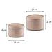 Cestino Con Coperchio Plastica Natura 2-piece - Foto miniatura 3