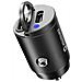 Caricatore Da Auto 30w Doppia Porta Usb-c Power Delivery Compatto Nero - Foto miniatura 5