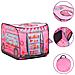 Tenda Da Gioco Per Bambini Rosa Con 250 Palline 70x112x70 Cm - Foto miniatura 10