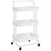 Carrello Da Cucina 3 Ripiani Bianco 42x25x83,5 Cm Ferro E Abs - Foto miniatura 2